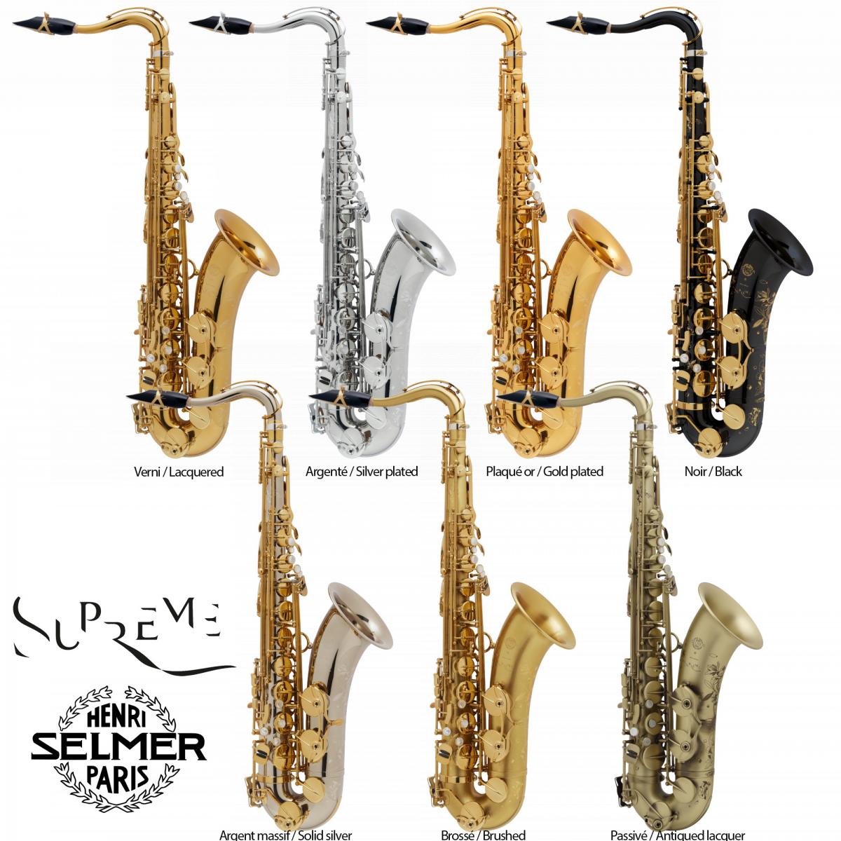 Saxophone ténor Supreme SELMER en stock disponible livraison express